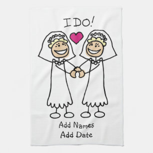 Bride-Bride I Do Tea Towel