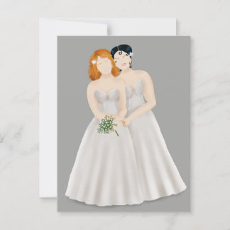 Bride & Bride Postcard