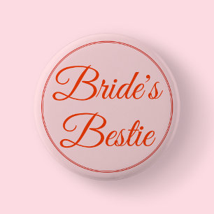 Bride Bridesmaid Best Friend Bachelorette Party 6 Cm Round Badge