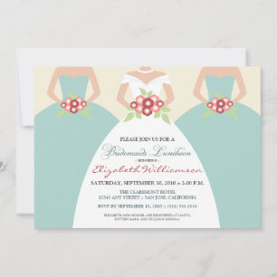 Bride & Bridesmaids Bridal Luncheon (seaside) Invitation
