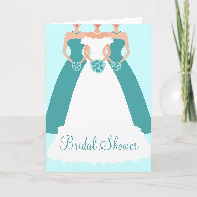Bride & Bridesmaids Bridal Shower Invitation (Front)
