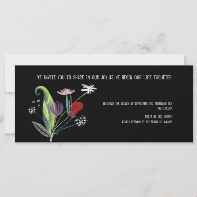 Bride cant scape anymore funny wedding invitation (Front)