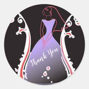 Bride Classic Round Sticker