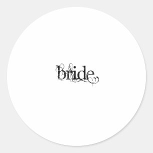Bride Classic Round Sticker