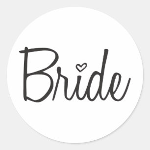 Bride Classic Round Sticker