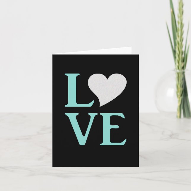 Bride Co All You Need Is Love Party Personal Note Card (Front)