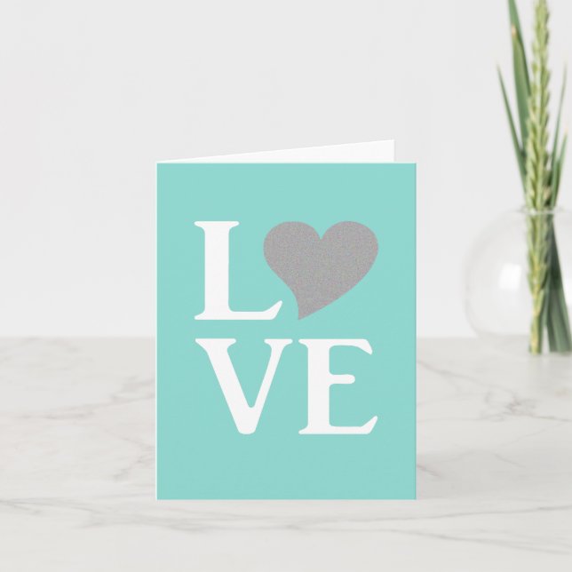 Bride Co All You Need Is Love Shower Party Note Card (Front)