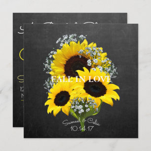 BRIDE & CO Autumn Bride Sunflower Party Invitation