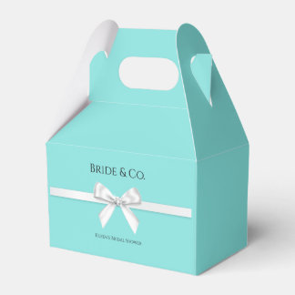 Bride & Co. Baby & Co Turquoise & Teal Invitation Favour Box