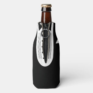 BRIDE CO Black & White Wedding Bridal Party Favour Bottle Cooler
