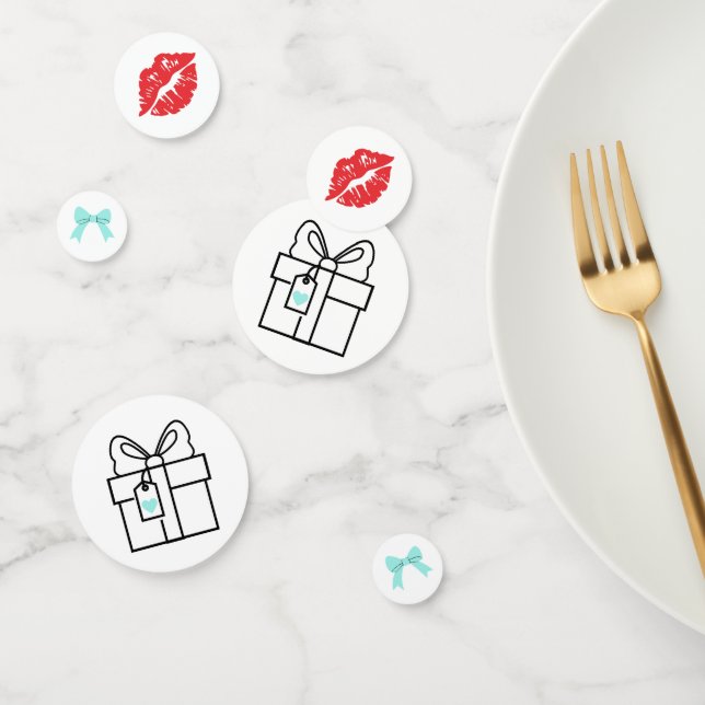 Bride & Co. Bridal Shower Turquoise Confetti (Group)