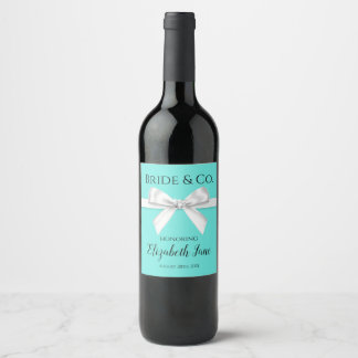 Bride & Co. Bridal Shower Wine Bottle Labels