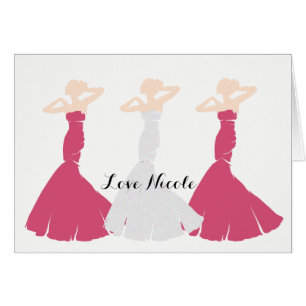 BRIDE CO Rose Bridal Be My Bridesmaid Shower Note