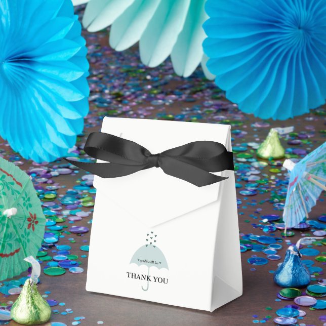Bride Co Sprinkle Love Powder Blue Shower Party Favour Box (Party)