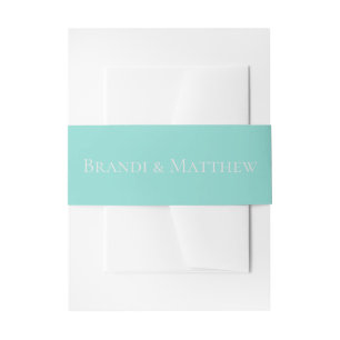 BRIDE & Co Traditional Wedding Suite Belly Bands Invitation Belly Band