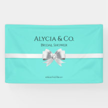 Bride & Co. Turquoise / Teal Backdrop Party Banner
