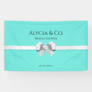 Bride & Co. Turquoise / Teal Backdrop Party Banner
