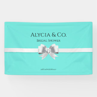 Bride & Co. Turquoise / Teal Backdrop Party Banner