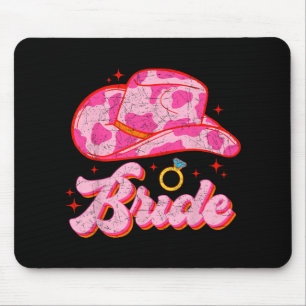 Bride Country Cowgirl Hat Western Bachelorette Par Mouse Pad