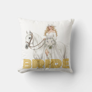 bride cowgirl cushion