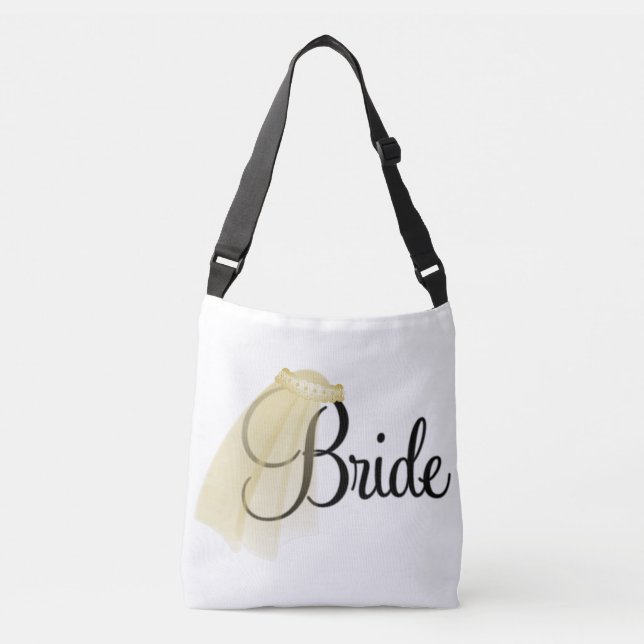 Bride- Cross Body Bag, Medium Crossbody Bag (Front)