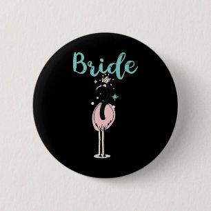Bride - Cute Flamingo Bachelorette Bridal Party We 6 Cm Round Badge