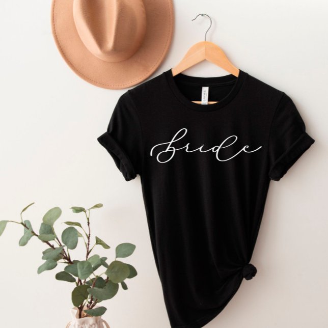 Bride Cute Script Bachelorette/Bridal Party Shirt (Creator Uploaded)