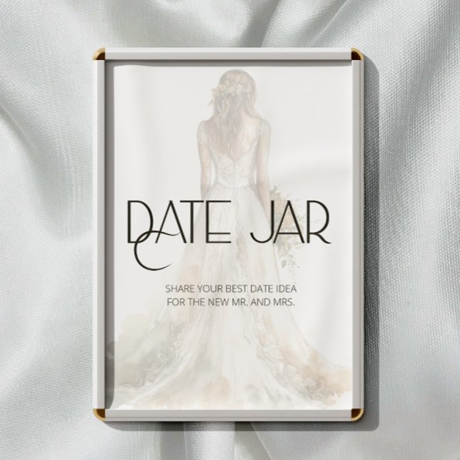 Bride date night ideas. Date jar bridal game Poster (Creator Uploaded)