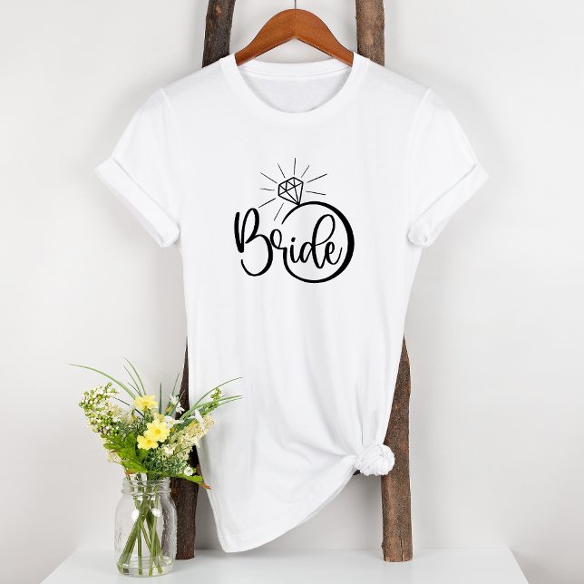Bride Diamond Engaged Fun Bridal T-Shirt (Creator Uploaded)