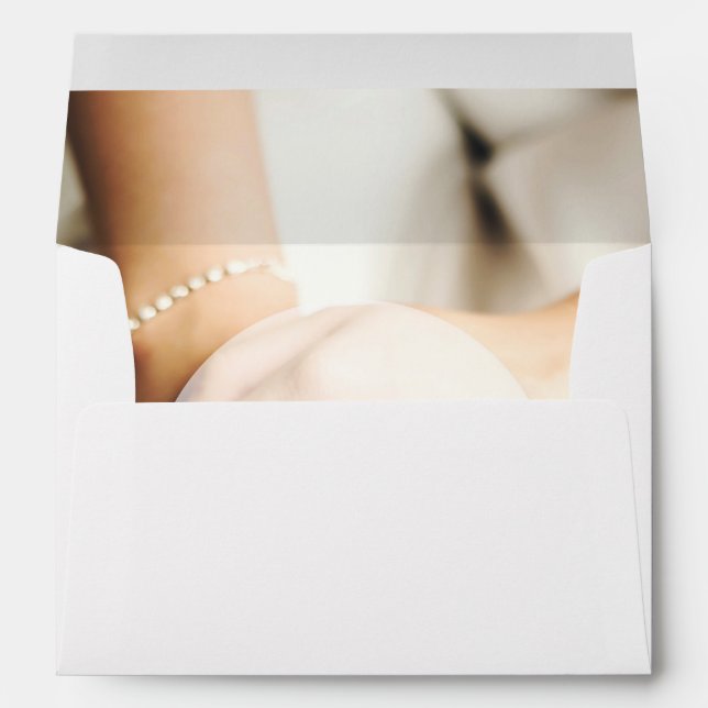 Bride diamond ring editable Wedding Envelopes (Back (Bottom))