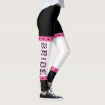 Bride Disco Cowgirl Bachelorette Party Leggings<br><div class="desc">Make sure everyone knows who's the bride at your disco cowgirl themed bachelorette party with these leggings. They have a pink,  black and white colour scheme with the word BRIDE running up the side of either leg in fun black and white cow hide patterned letters.</div>