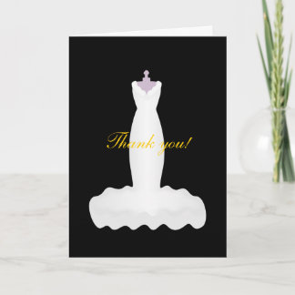 bride dress, Thank you! Thank You Card