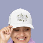 Bride Embroidered Faux Pearl Flower Patch Trucker Hat<br><div class="desc">This design may be personalised in the area provided by changing the photo and/or text. Or it can be customised by clicking Personalise this Template and then choosing the click to customise further option and delete or change the colour of the background, add text, change the text colour or style,...</div>