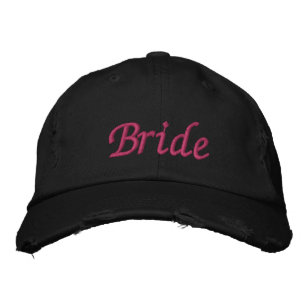 Bride embroidered hat