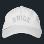BRIDE EMBROIDERED HAT<br><div class="desc">Fun cap for the Bride! 

 See also this Groom cap:</div>