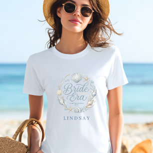 Bride Era! Elegant Beach Coastal Bride Seashell T-Shirt