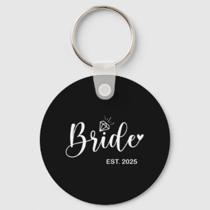 Bride Est. 2025 Bridal Wedding Matching Gifts Woma Key Ring