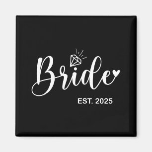 Bride Est. 2025 Bridal Wedding Matching Gifts Woma Magnet
