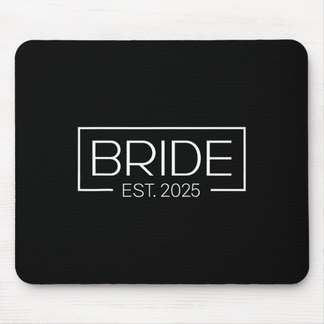 Bride Est. 2025 Future Mrs. Wife Bachelorette Part Mouse Pad (Front)