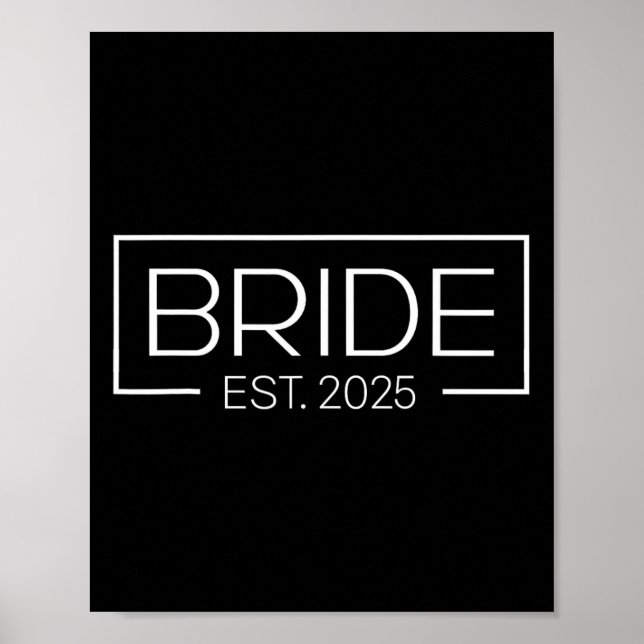 Bride Est. 2025 Future Mrs. Wife Bachelorette Part Poster (Front)
