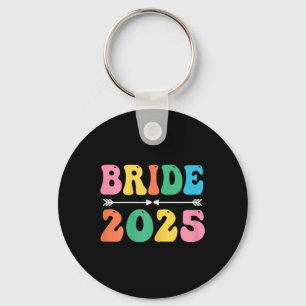 Bride Est 2025 Married Wedding Bridal Party Bachel Key Ring