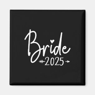 Bride Est 2025 Married Wedding Bridal Party Bachel Magnet