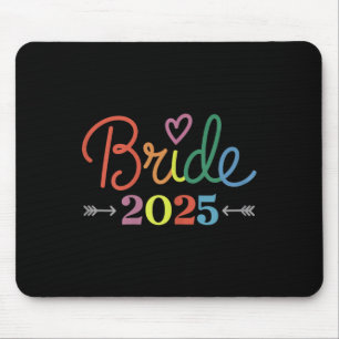 Bride Est 2025 Married Wedding Bridal Party Bachel Mouse Pad