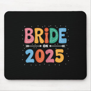 Bride Est 2025 Married Wedding Bridal Party Bachel Mouse Pad