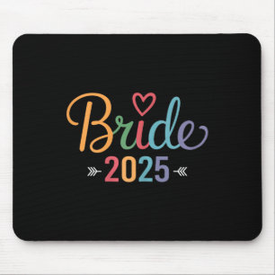 Bride Est 2025 Married Wedding Bridal Party Bachel Mouse Pad