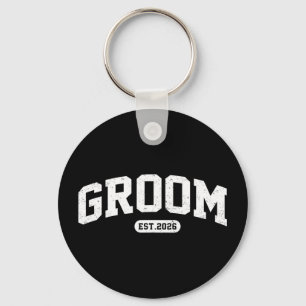 Bride est 2026 bride and groom 2026 matching key ring