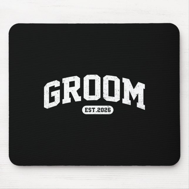 Bride est 2026 bride and groom 2026 matching mouse pad (Front)