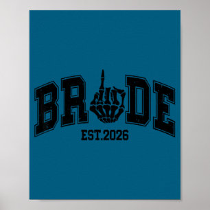 Bride est 2026 halloween valentine couples gothic poster