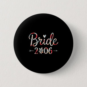 Bride Est 2026 Married Wedding Bridal Party Bachel 6 Cm Round Badge