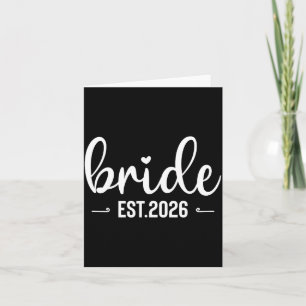 Bride Est 2026 Matching Bride Groom 2026 Card